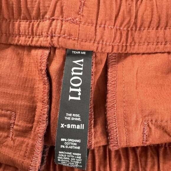 Vuori Vintage Ripstop Shorts Womens XS Cinnamon Organic Cotton Blend SS-1978 - Picture 7 of 10